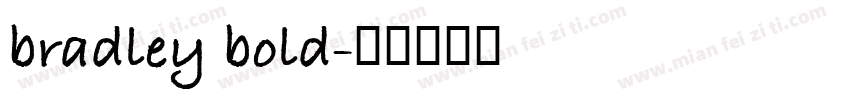 bradley bold字体转换
